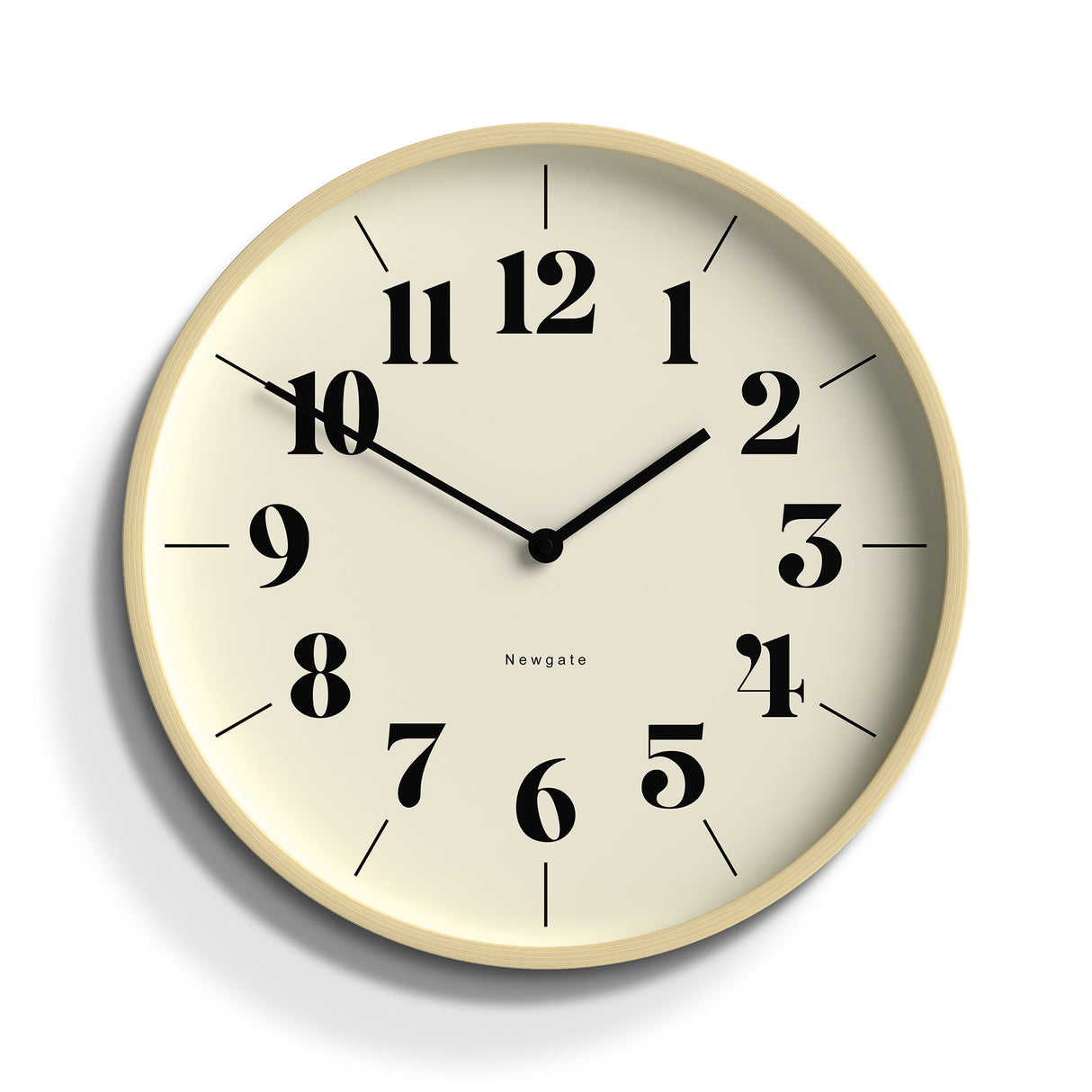 Mr Clarke Clock Pale Wood Hopscotch Dial