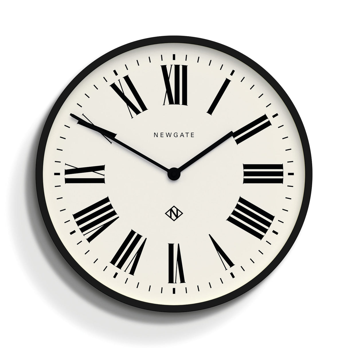 Newgate Number Three Italian Black Wall Clock — Allure Home Collections
