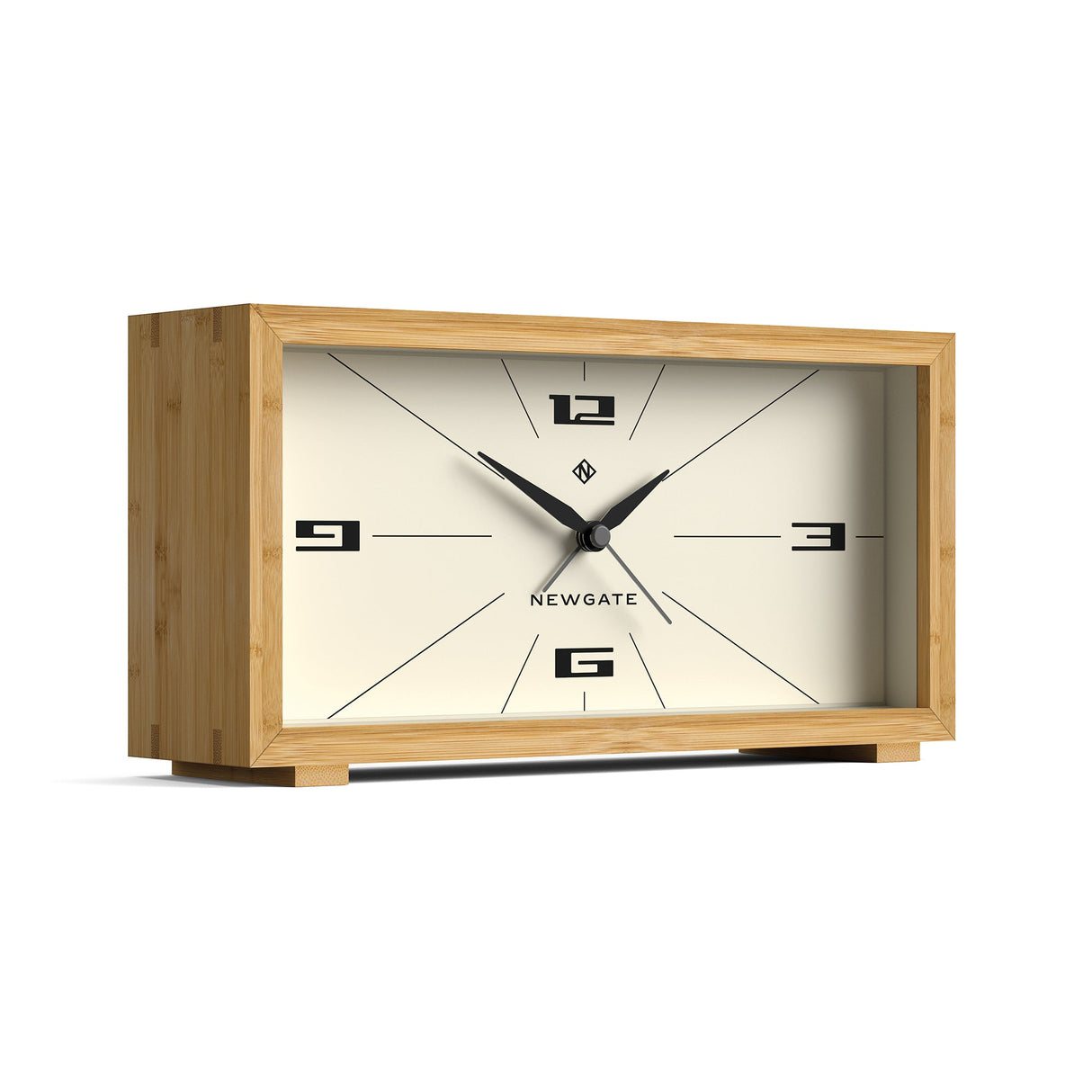 Newgate Lemur Alarm Clock — Bamboo Case with Retro-Inspired Dial — Allure Home Collections