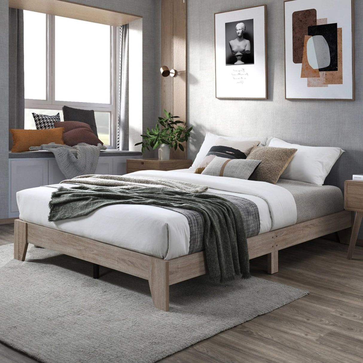 Scandi Queen Bed Base for Modern Bedrooms