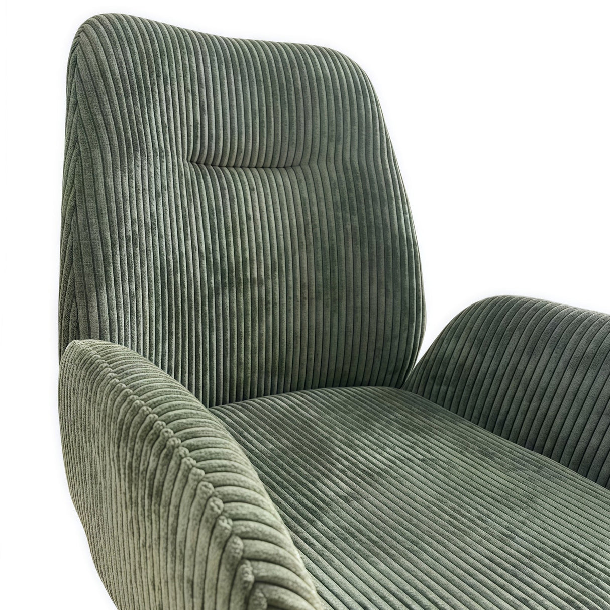 Dexter Linen Armchair Dining Chairs with Powder-Coated Iron Legs — Set of 4 — Allure Home Collections