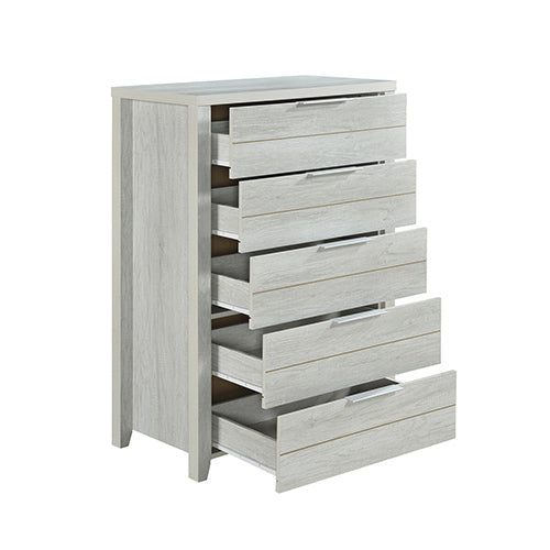 Elegant 4-Piece White Ash Bedroom Suite