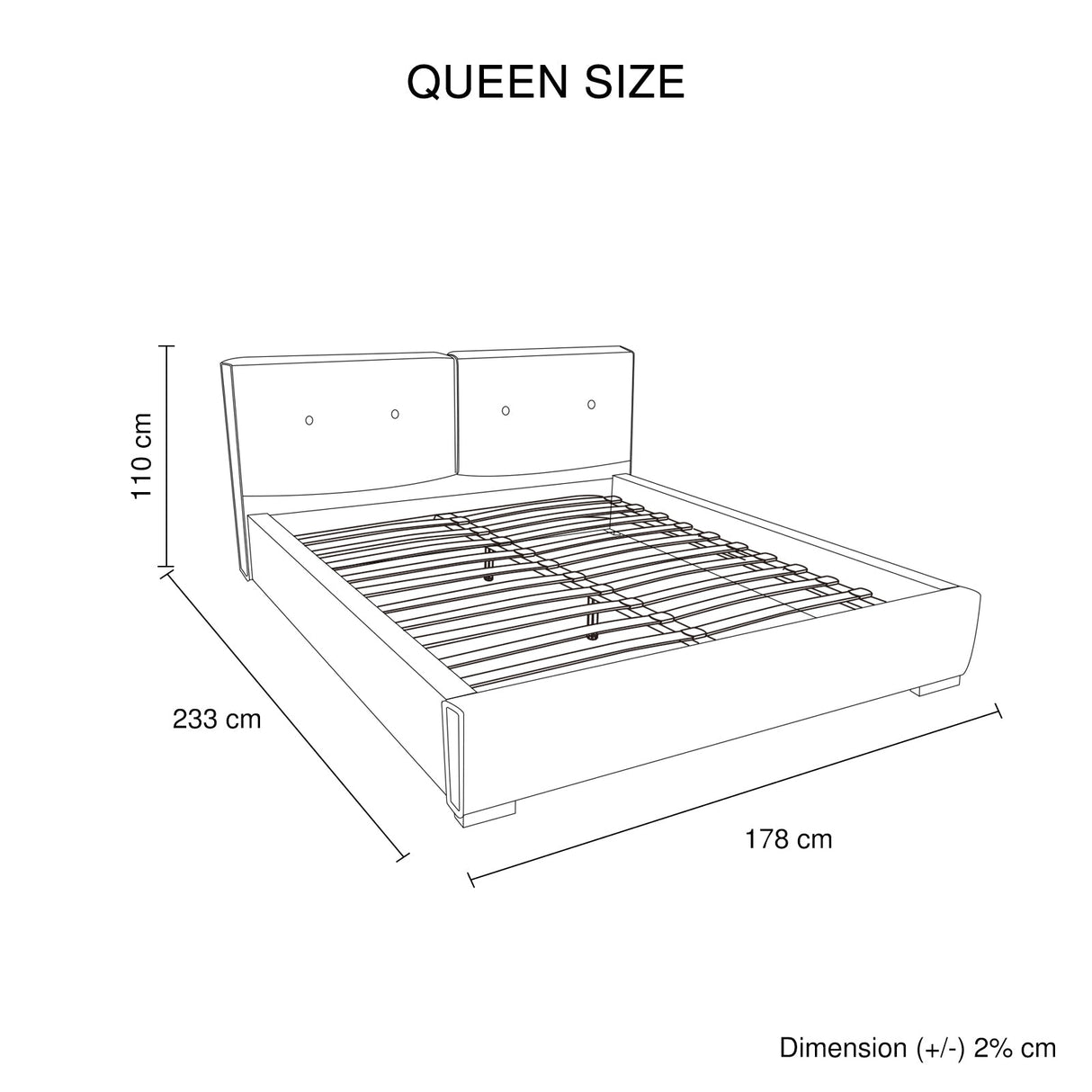 Estella Queen Upholstered Bedroom Suite 4pc