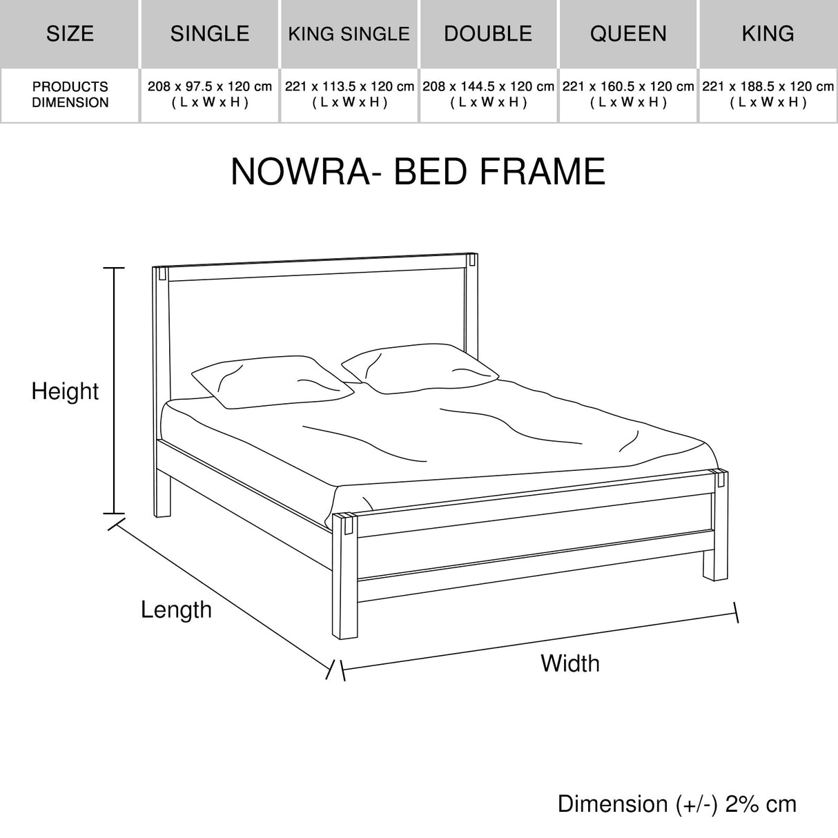 Ostia King Bedroom Suite 4pcs with Dresser, Chocolate