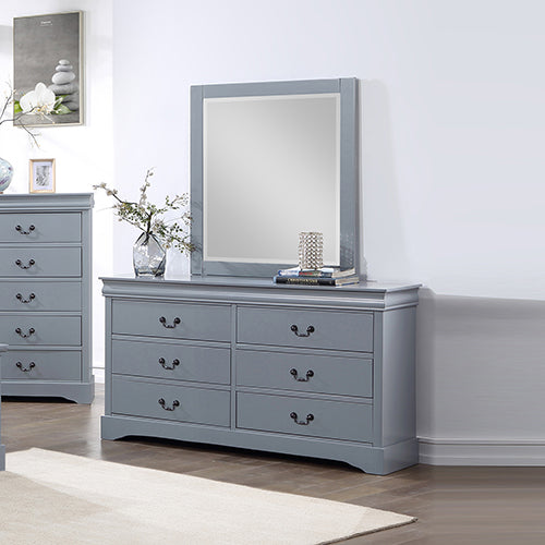 Sorrento 5 Piece King Bedroom Suite, Grey, view 2