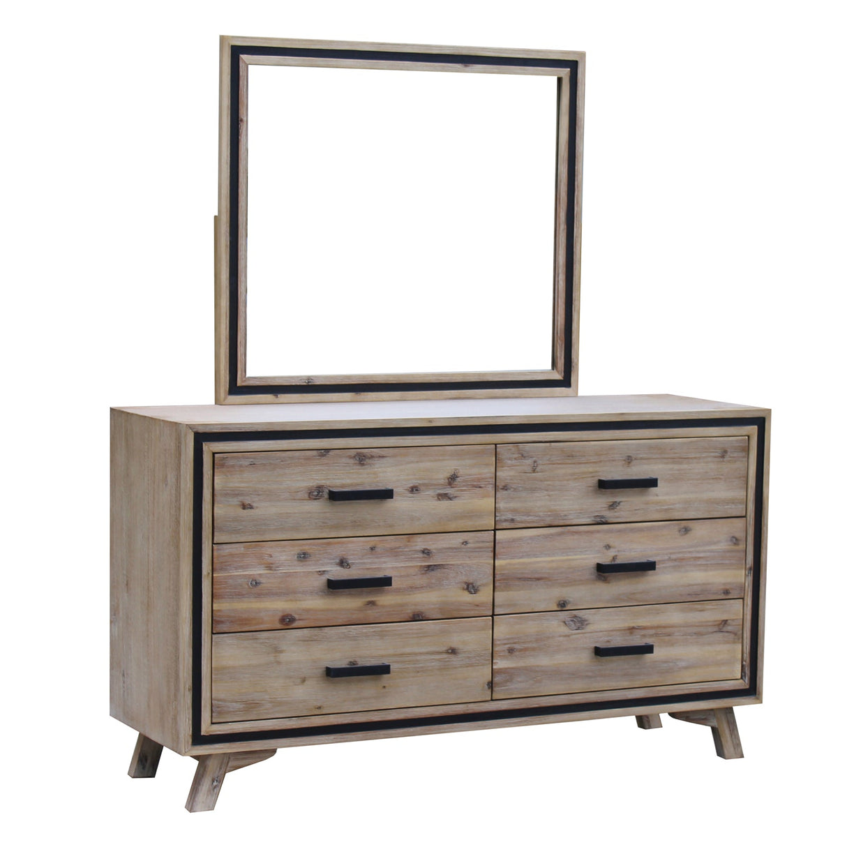 Merano 4 Piece Bedroom Suite Queen Acacia