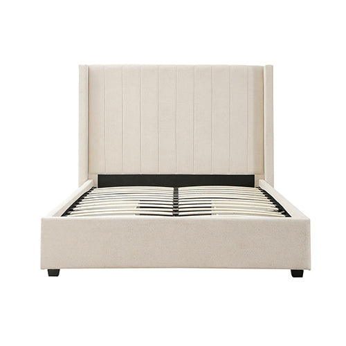 Rieti King Storage Bed Frame, Beige