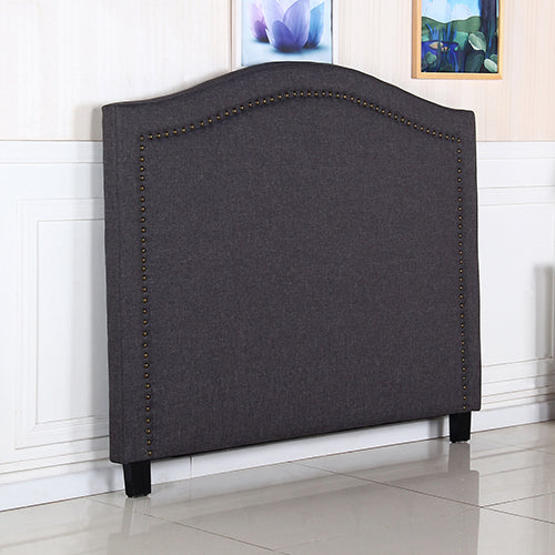 Peak View Curved Bed Head, Charcoal Queen