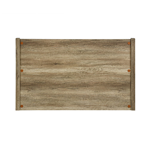Cielo oak bed frame styled in contemporary bedroom — Allure Home Collections