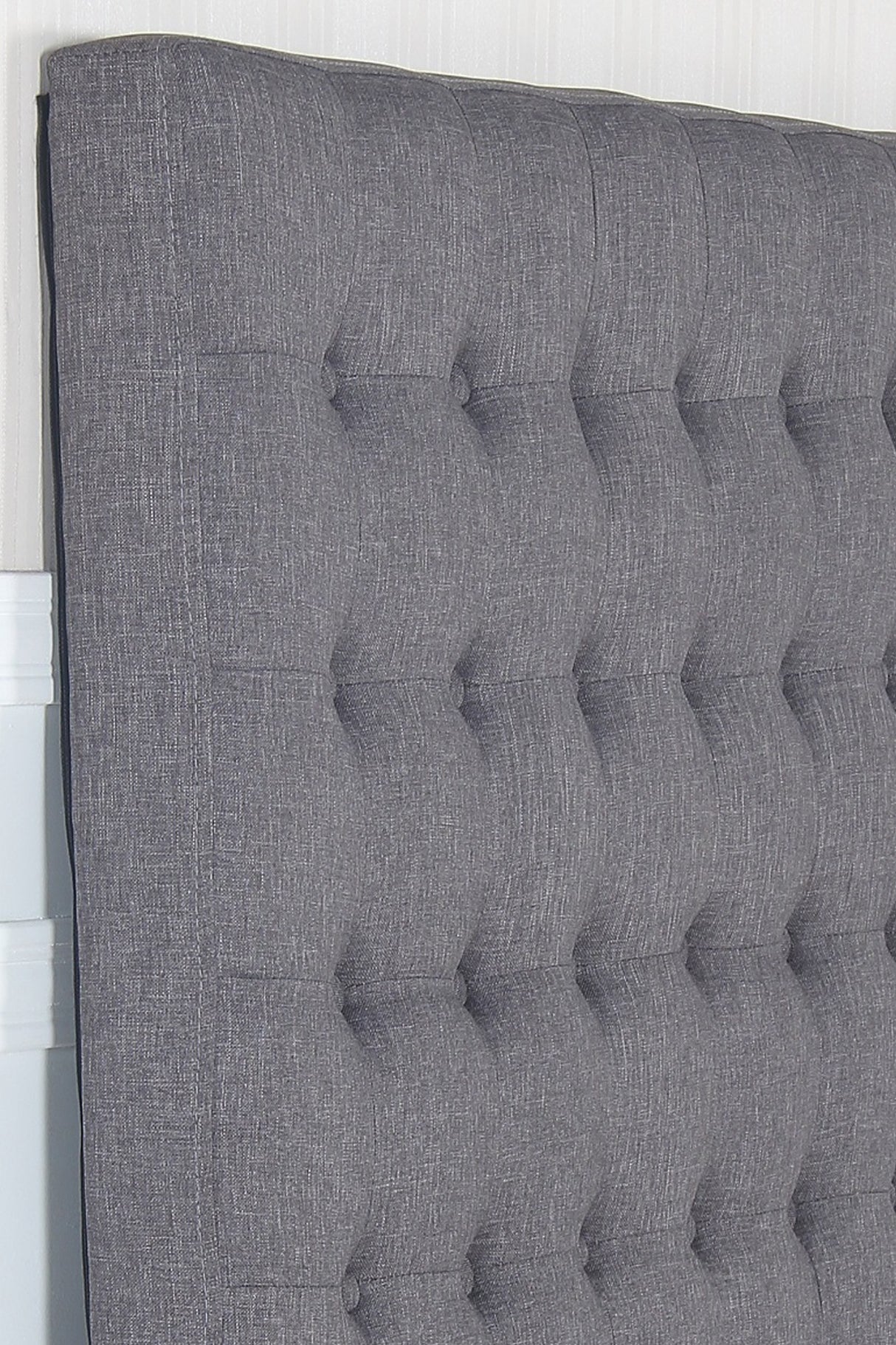 Tumut Rectangular Bed Head, Charcoal King