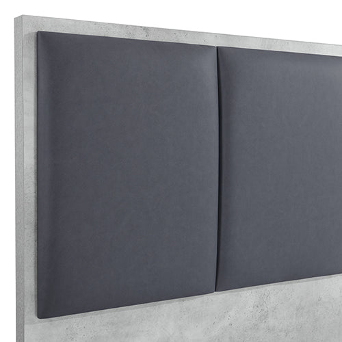 Cerveteri Queen Bed Frame, Cement
