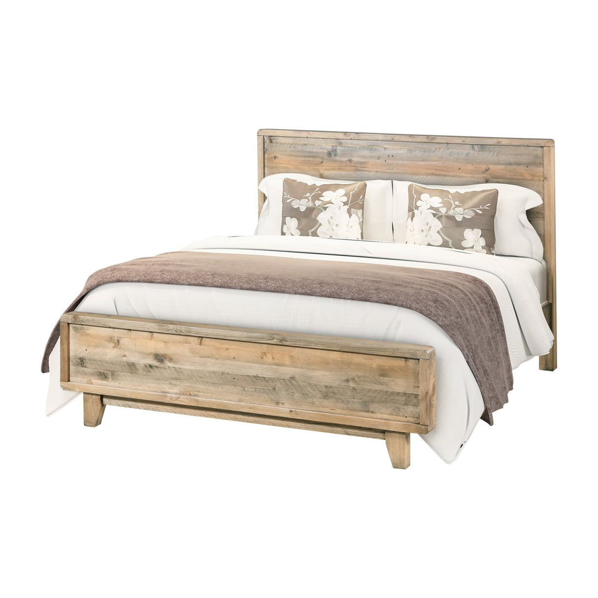 Subiaco King Bed Frame, Light Brown