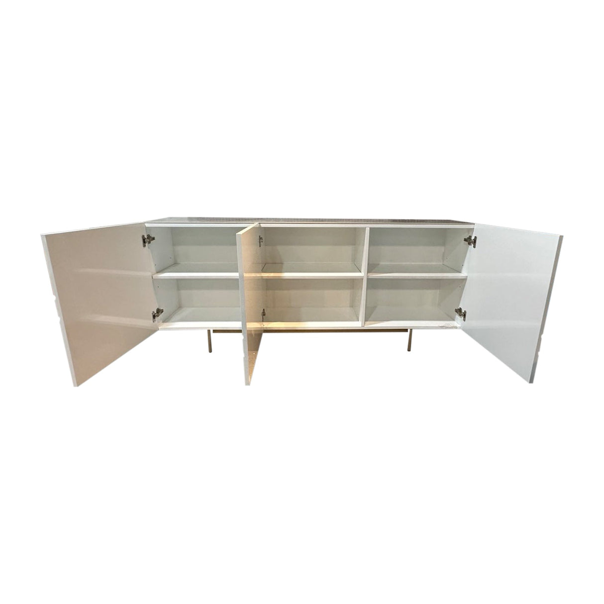 Winkie Buffet Sideboard, White and Gold