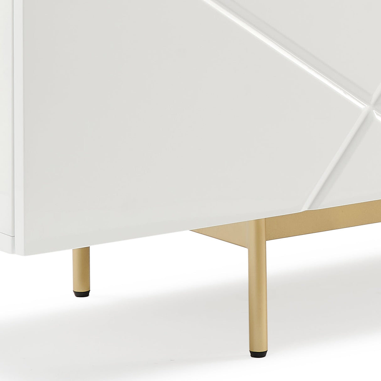 Winkie Buffet Sideboard, White and Gold