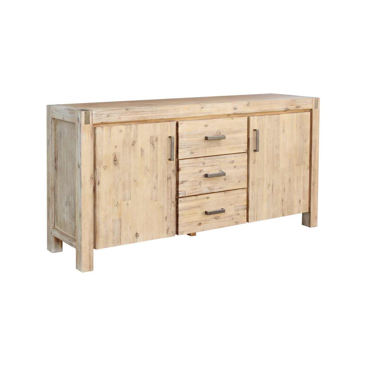 Cooltong 3 Drawer Buffet Sideboard, Oak