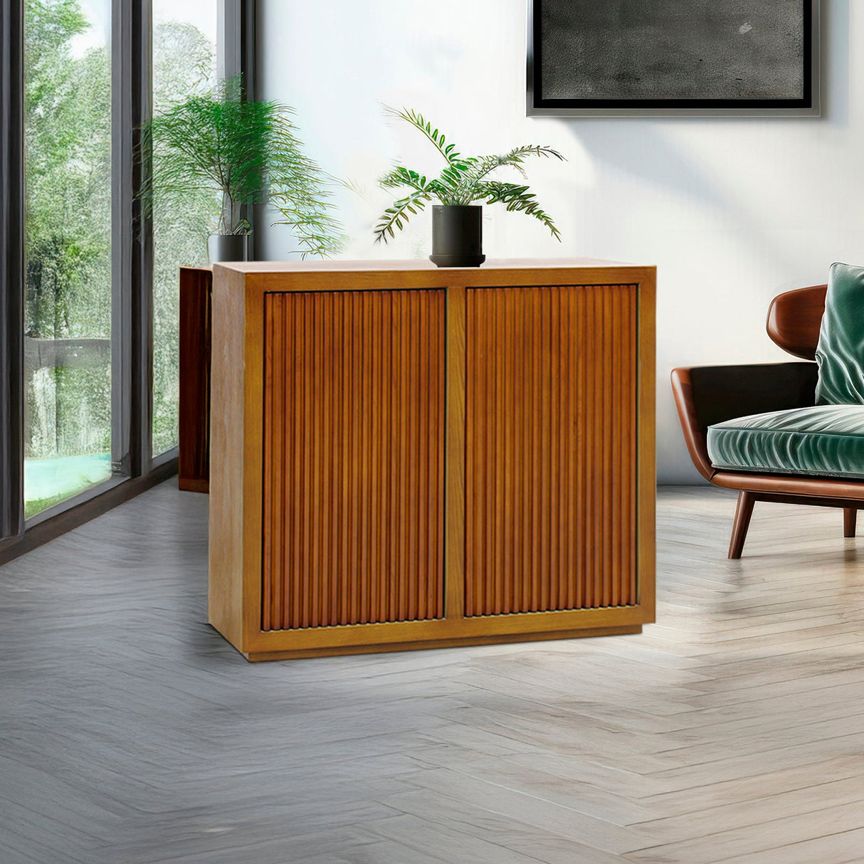 Nangiloc 2 Door Buffet Sideboard, Brown