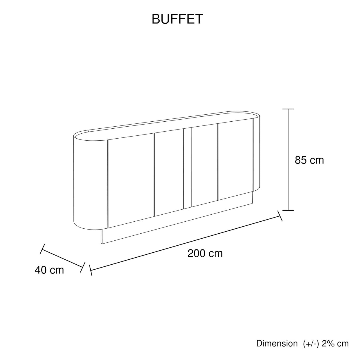 Kingston on Murray Buffet Sideboard, Dark Walnut