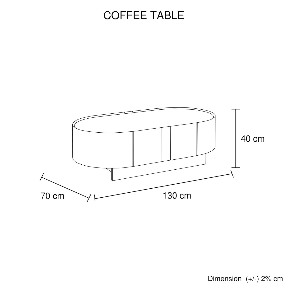 Kangaroo Ground Coffee Table, Dark Walnut