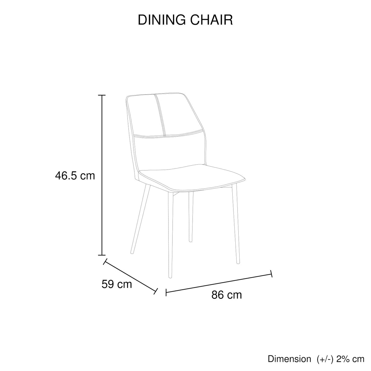 Bethany brown faux leather dining chair in a modern dining room