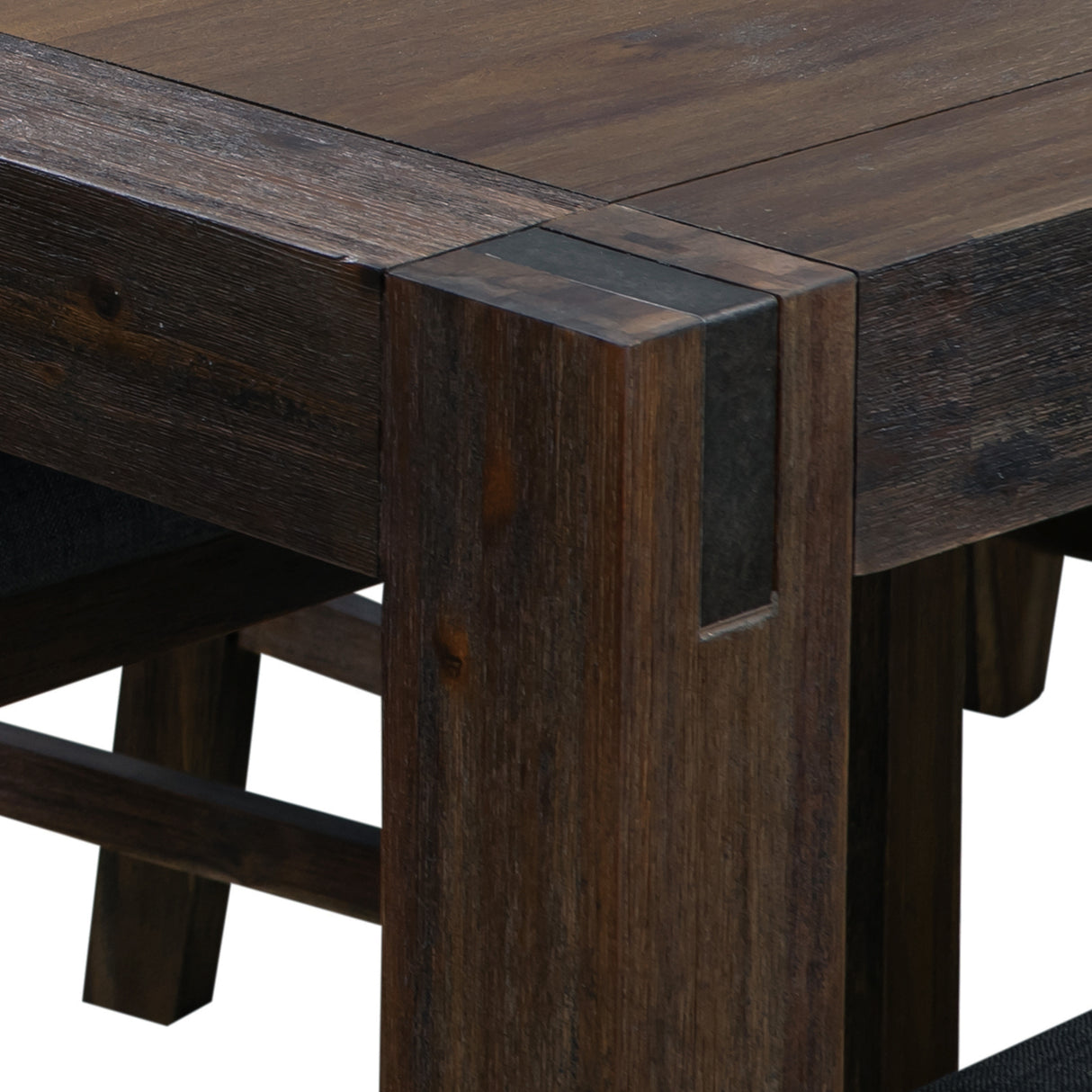 Auburn Rectangular Dining Table, Chocolate 210cm