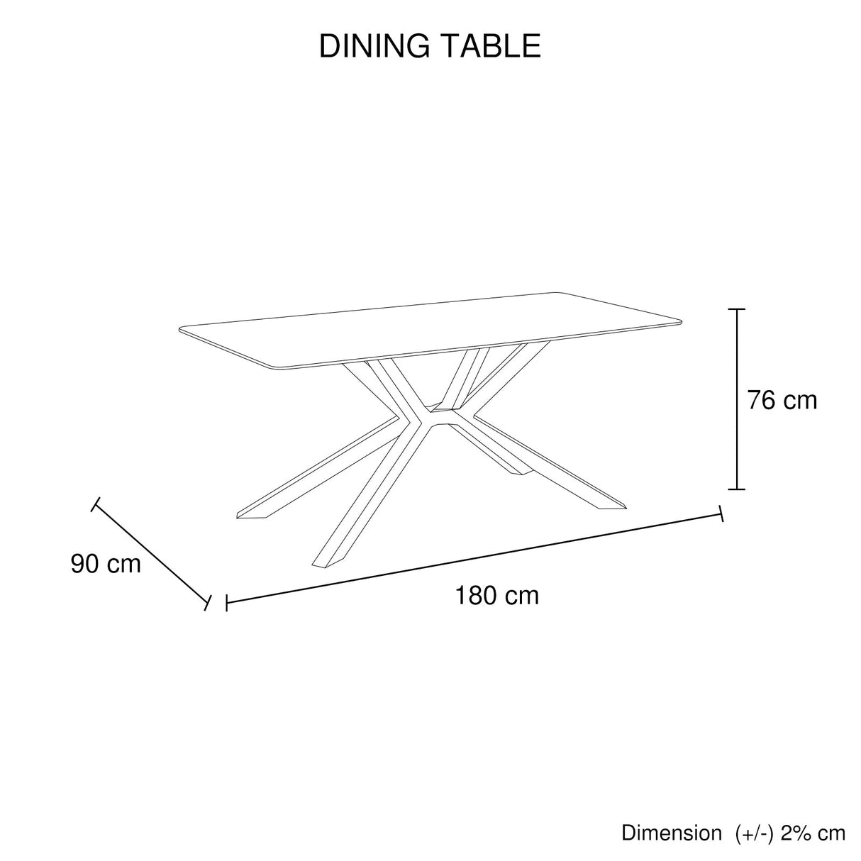 Undalya rectangular dining table in green sintered stone