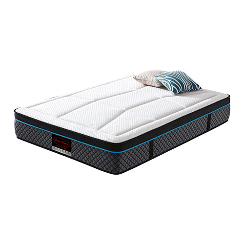 Soft 6 zone memory foam pocket spring mattress with Coolmax cover, 30cm King