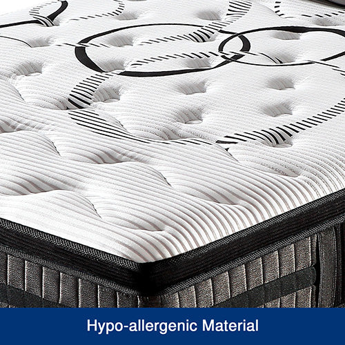 Medium gel memory foam pocket spring mattress, 34cm king