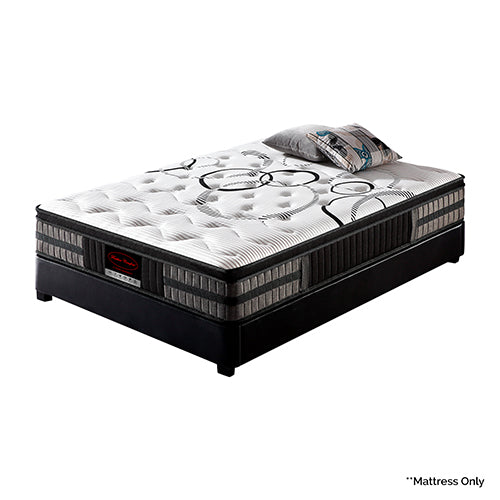 Medium gel memory foam pocket spring mattress, 34cm Queen