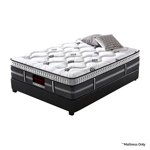Medium plush 5 zone gel memory foam pocket spring mattress, Queen