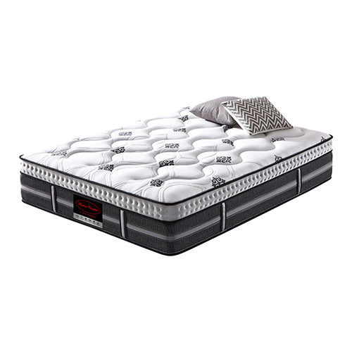 Medium plush 5 zone gel memory foam pocket spring mattress, Queen