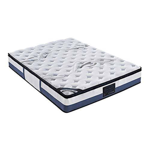 Medium Firm Latex Pillow Top Pocket Spring Mattress, 28cm King Single