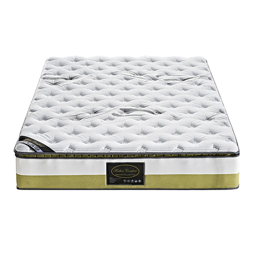 Medium memory foam pillow top pocket spring mattress, 28cm queen