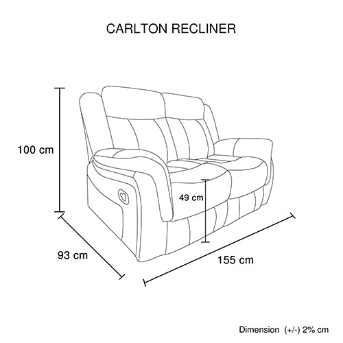 Torrox 3+2+1 Seater Recliner Sofa, Grey