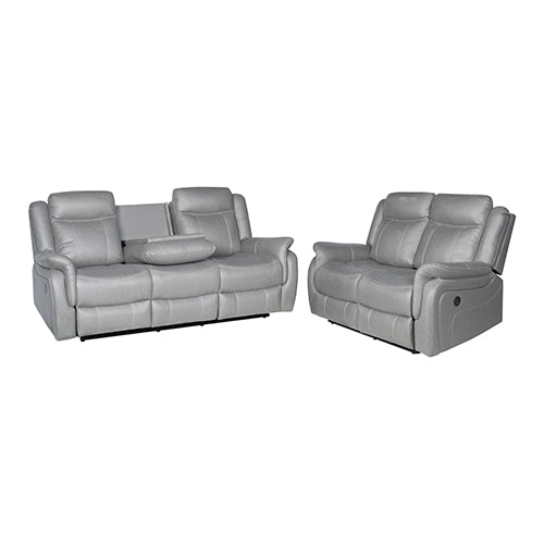 Torrox 3+2 Seater Recliner Sofa, Grey