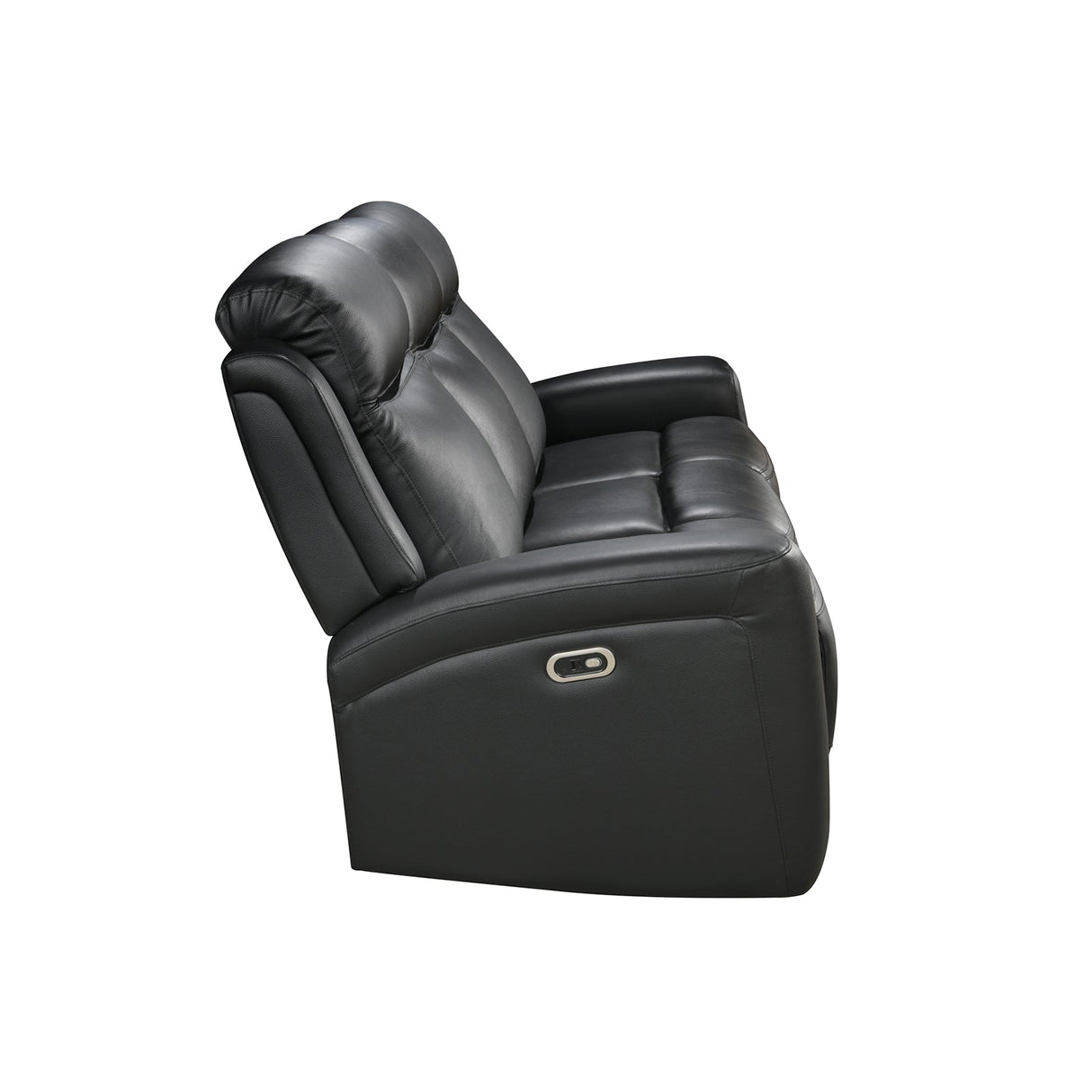 Mijas 3+2 Seater Recliner Sofa, Black