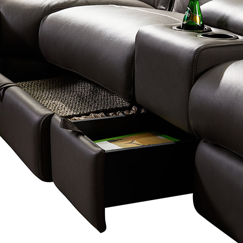 Valldemossa 6 Seater Corner Sofa, Grey