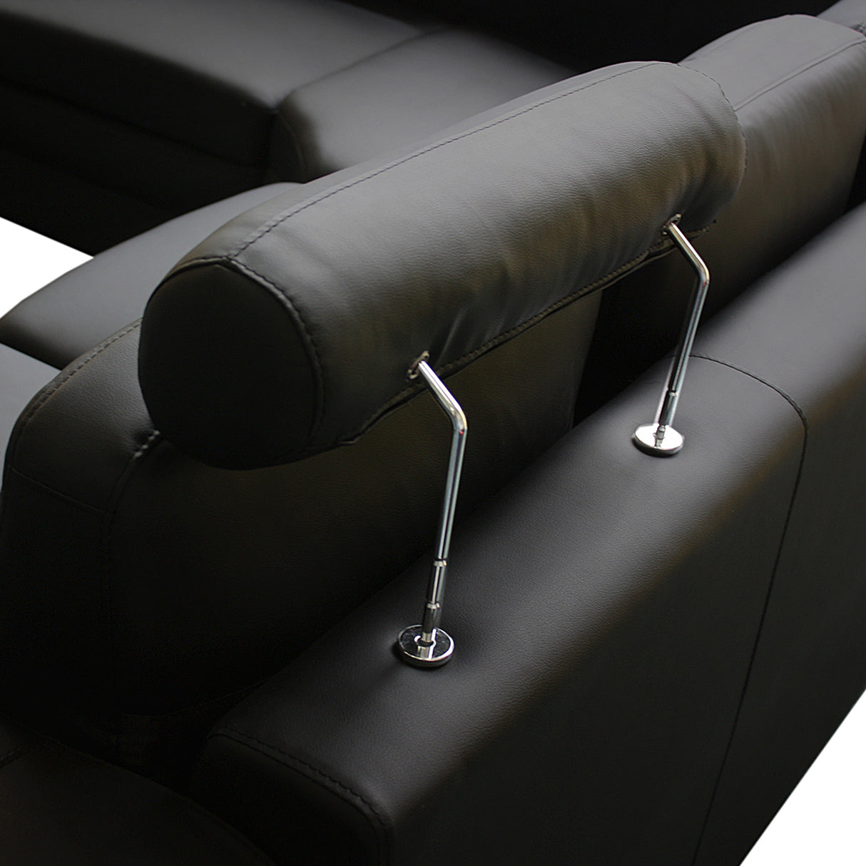 Luxurious 6-Seater Faux Leather Corner Sofa