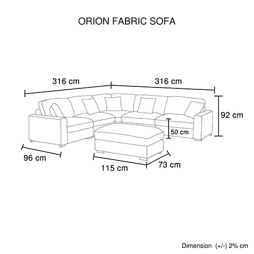 Moraira Corner Sofa, Sea Blue