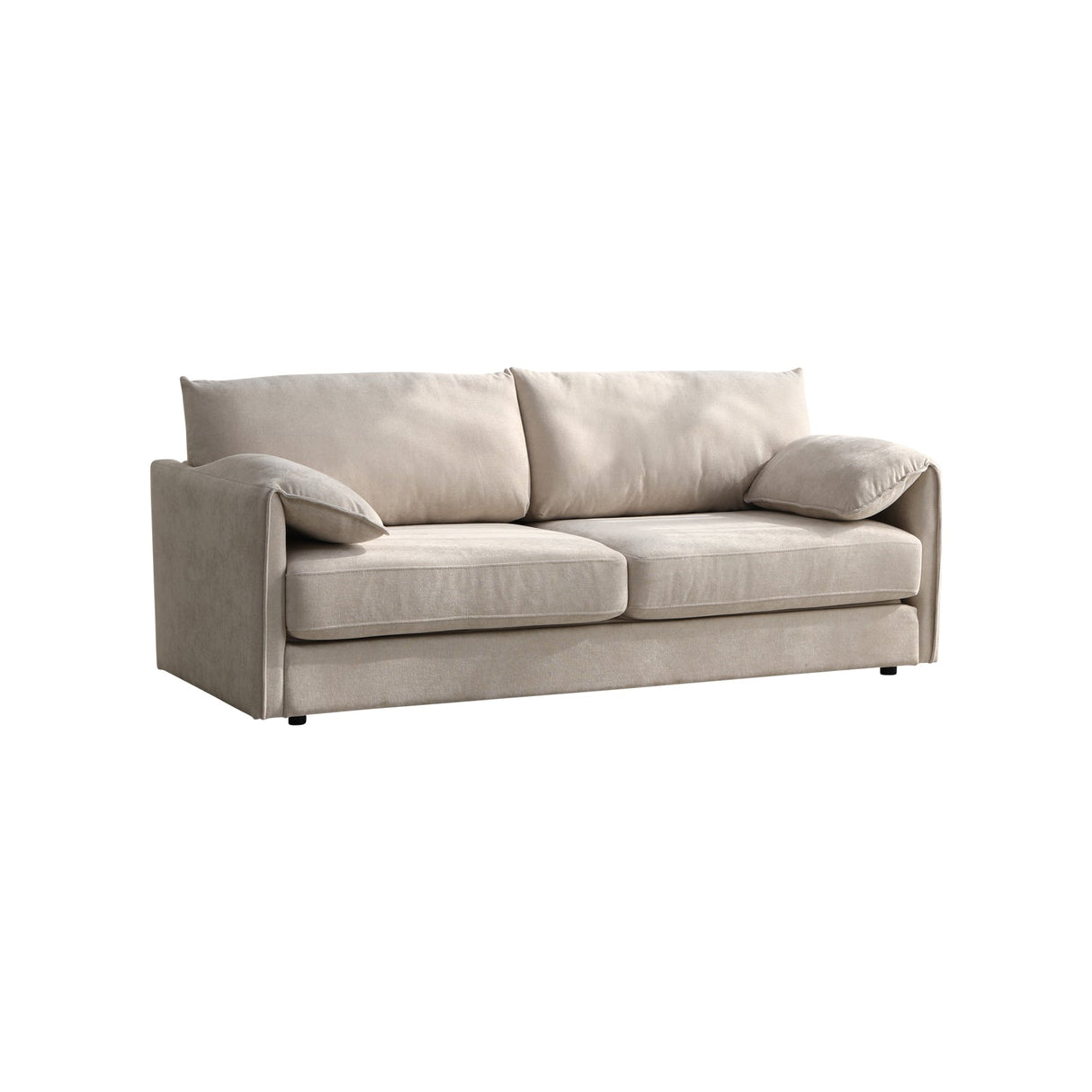 Cala Millor grey fabric sofa bed in a modern living room