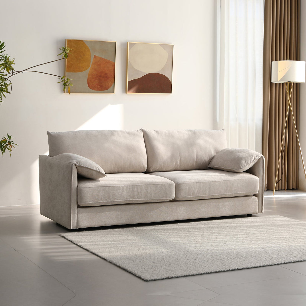 Versatile 3 Seater Sofa Bed with Foam Springs