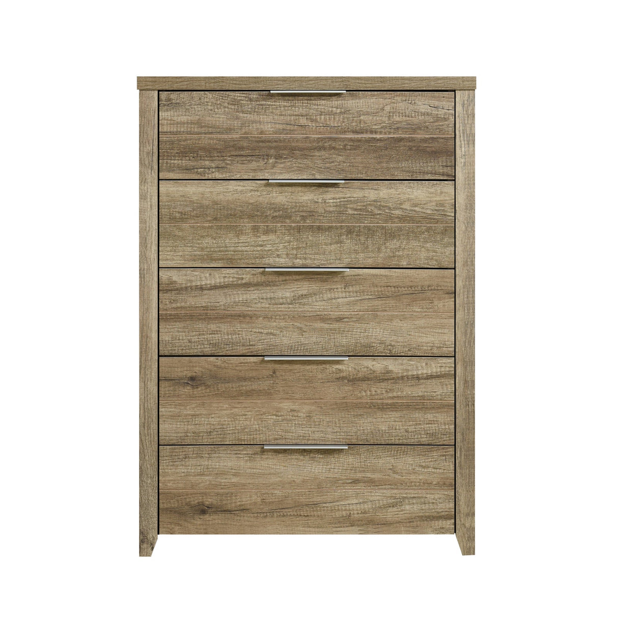 Tahmoor 5 Drawer Tallboy, Oak