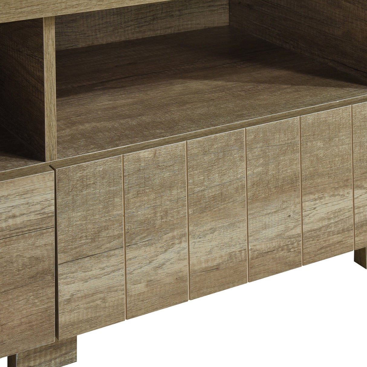Nubeena oak TV cabinet side profile
