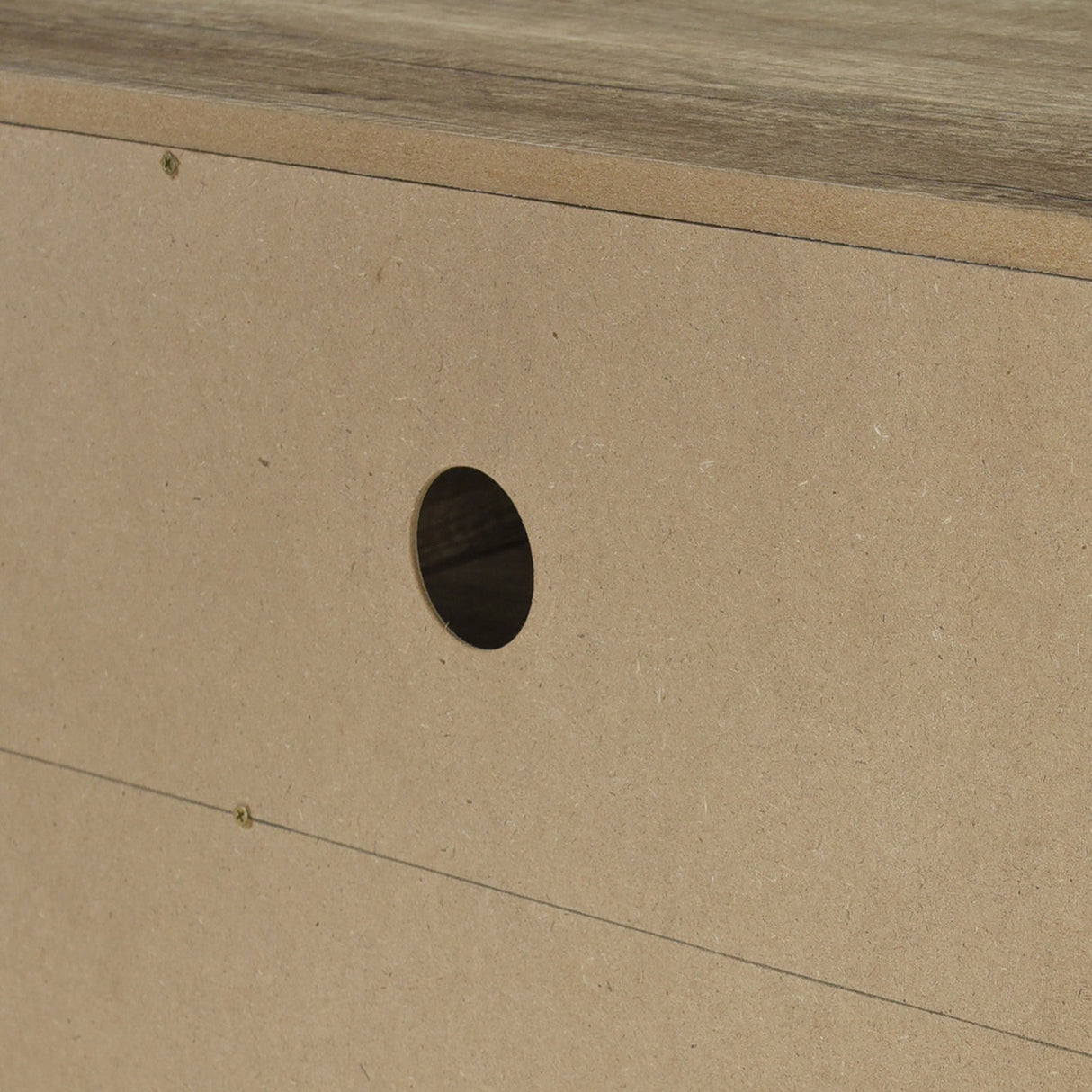 Nubeena oak TV cabinet dimensions diagram