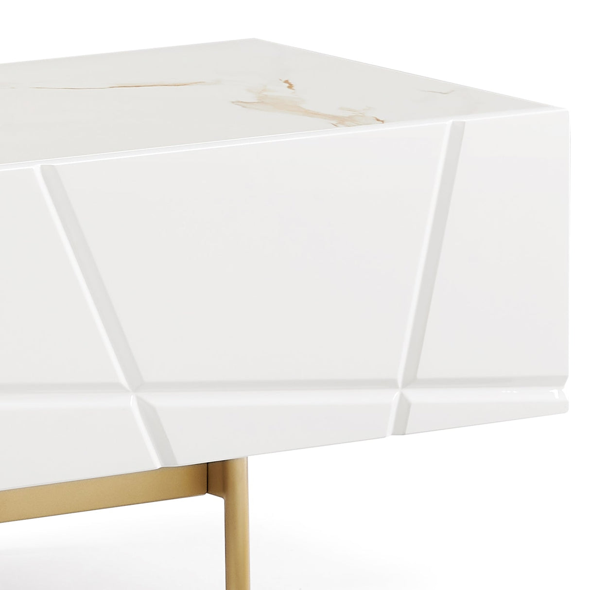 Lebrina 179.5cm TV Cabinet, White Gloss