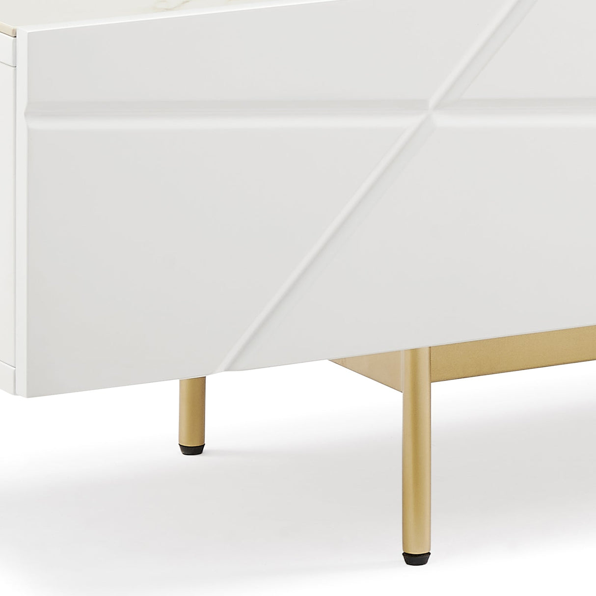Lebrina 179.5cm TV Cabinet, White Gloss