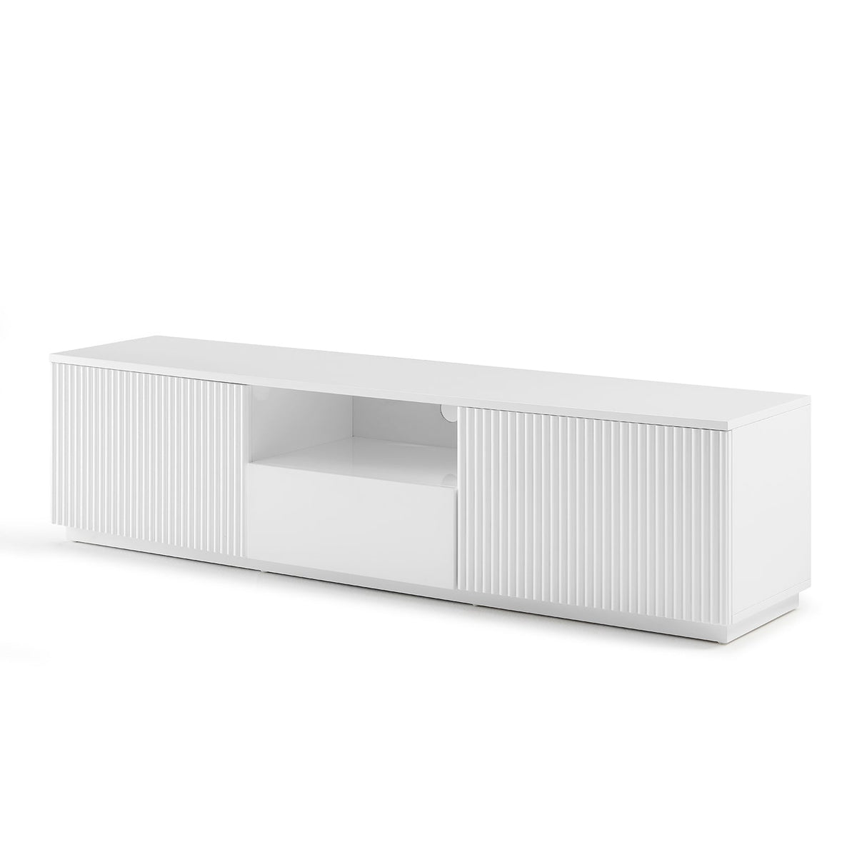 Nunamara 180cm TV Cabinet, White Gloss