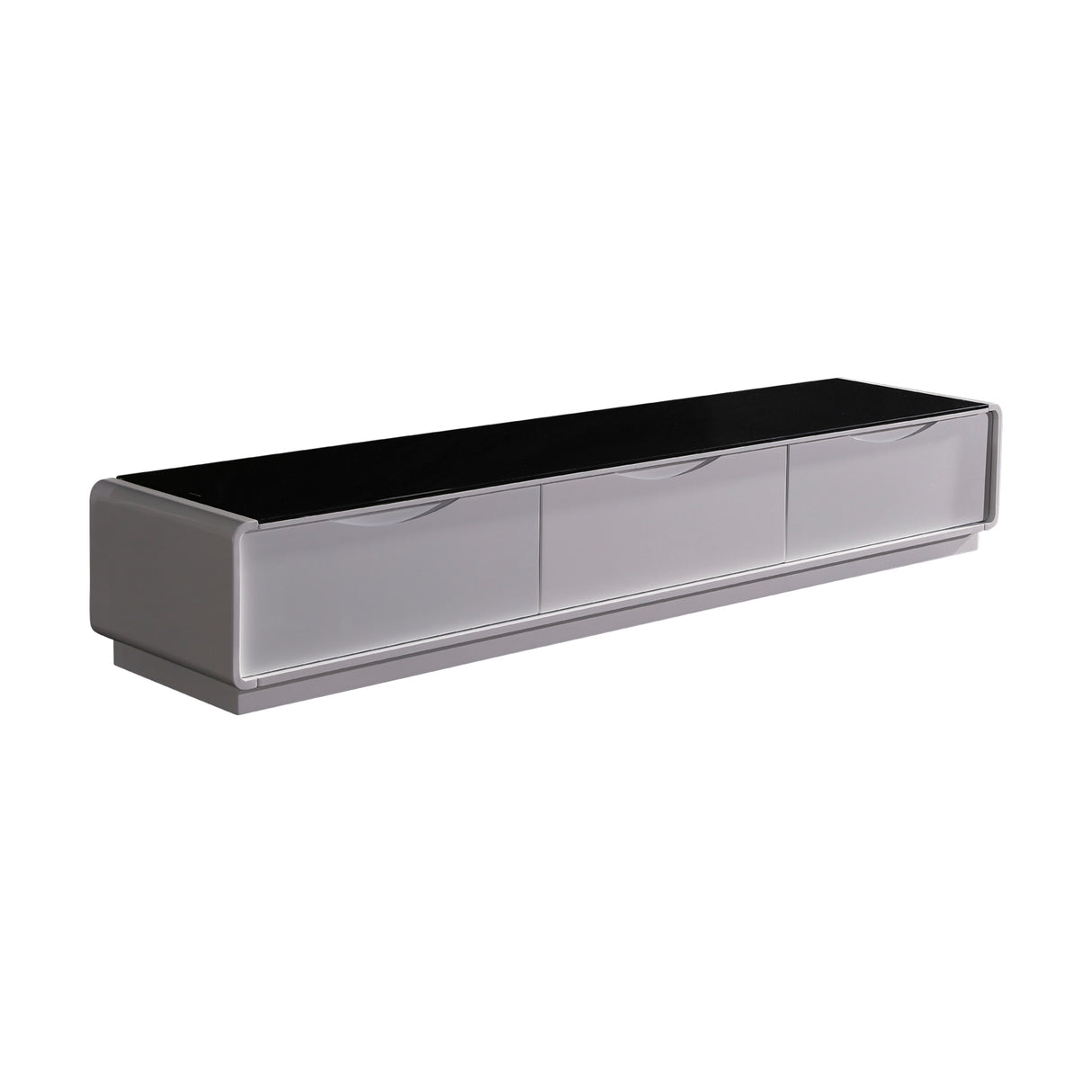 Kelso 200cm TV Cabinet, Black and White