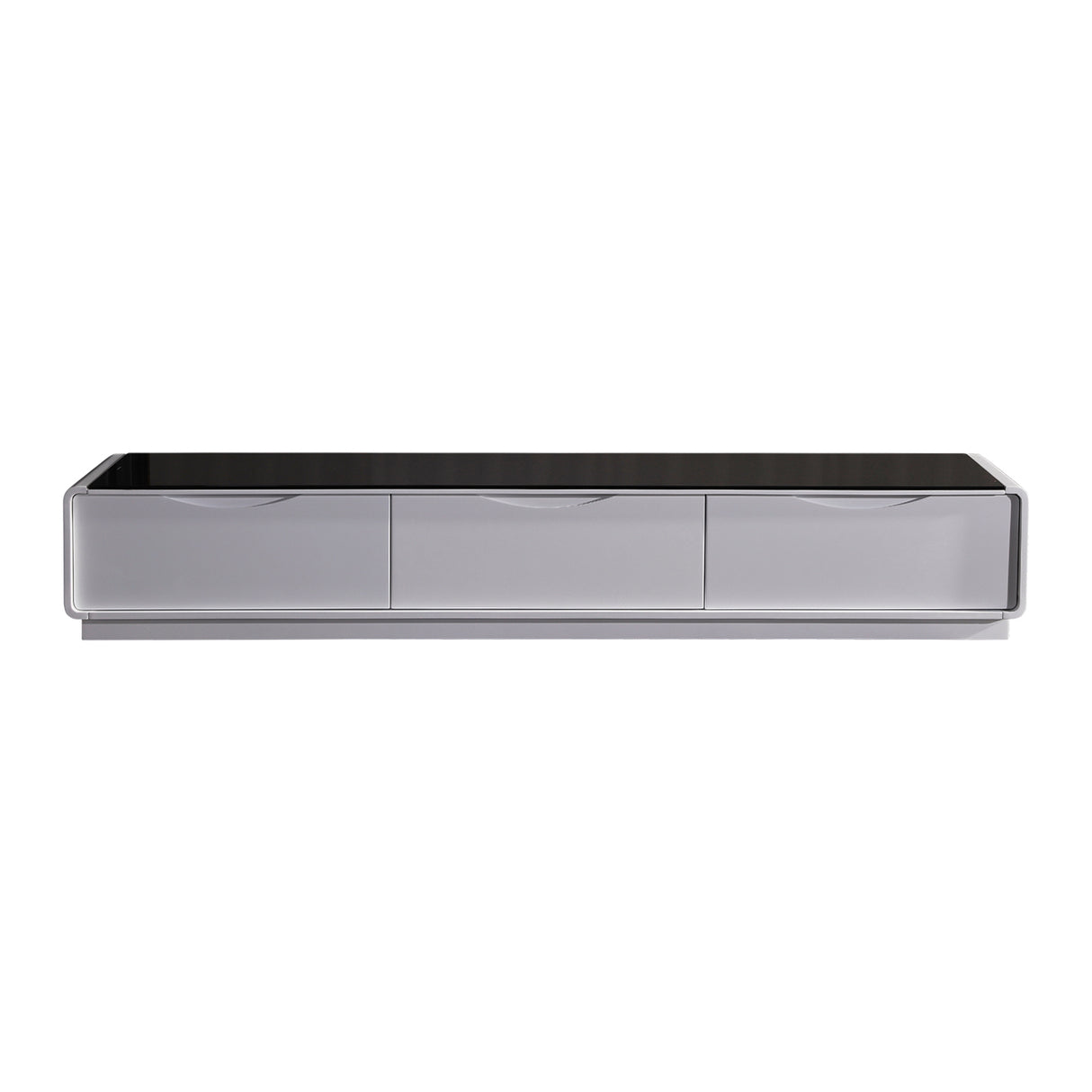 Kelso 200cm TV Cabinet, Black and White