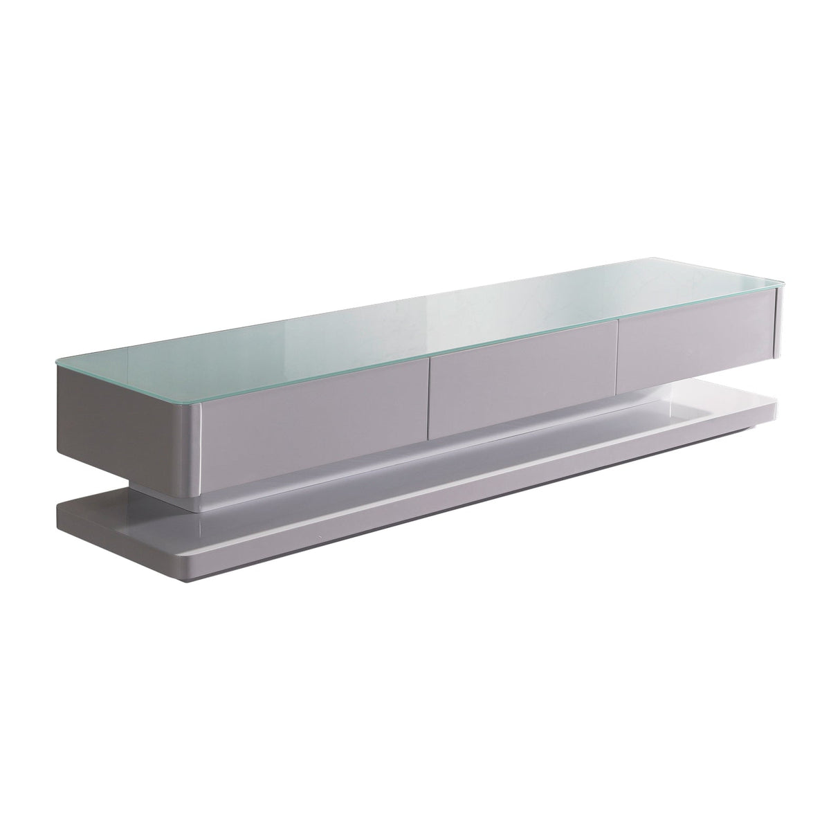 Greens Beach 200cm TV Cabinet, White Gloss