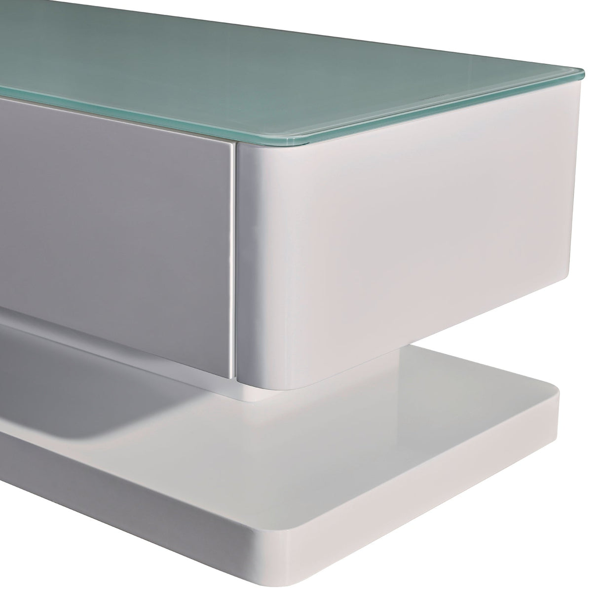 Greens Beach 200cm TV Cabinet, White Gloss